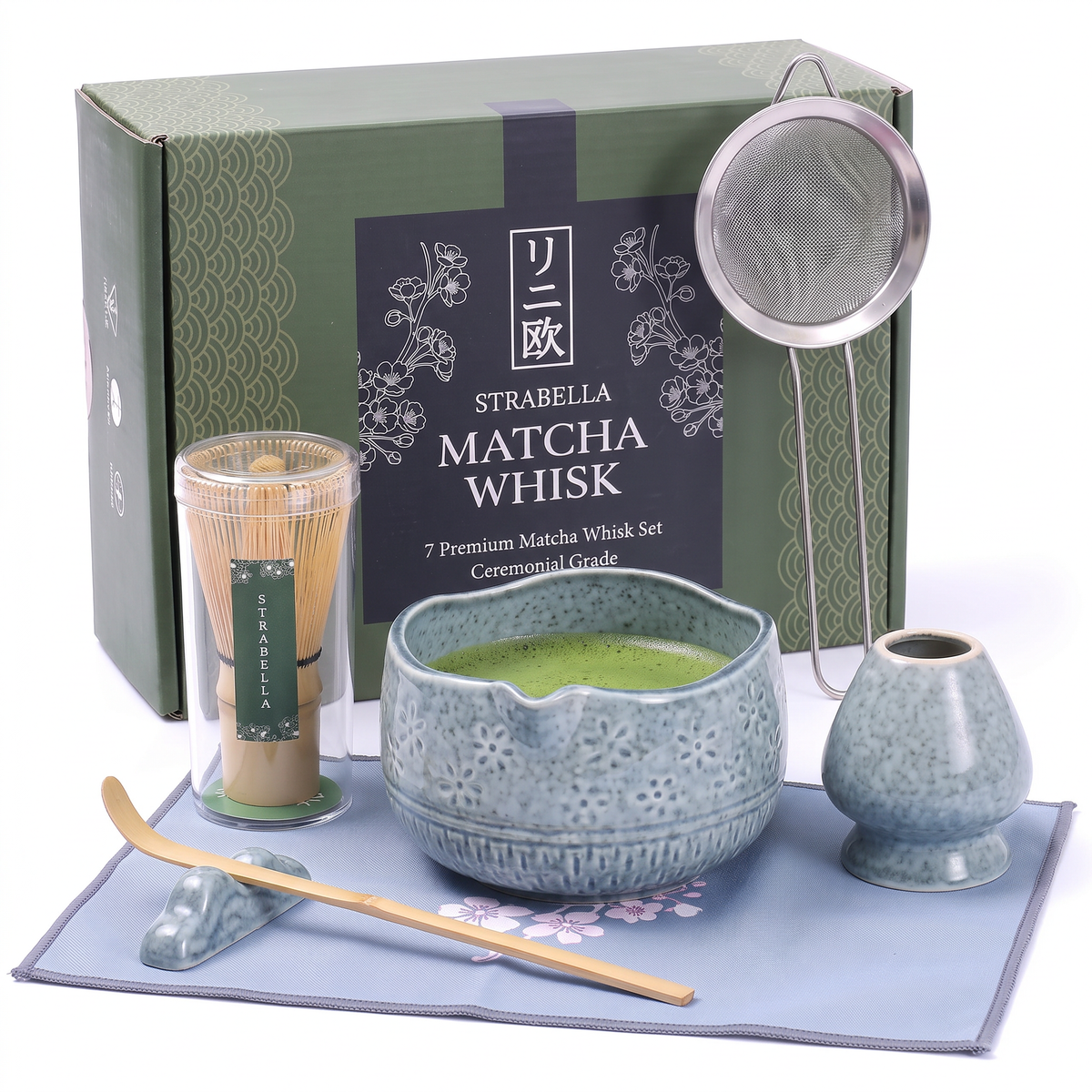 Matcha Set — Bamboo Whisk & Ceramic Bowl