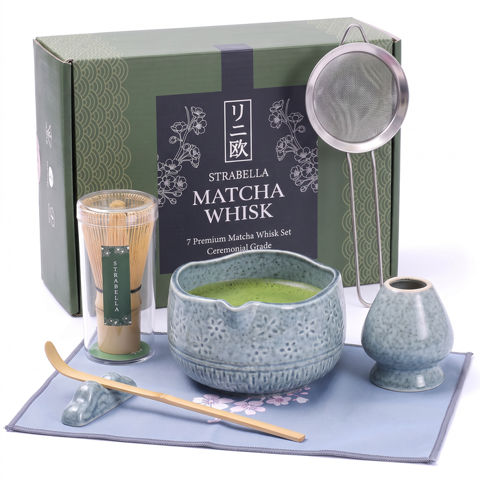 Matcha Set — Bamboo Whisk & Ceramic Bowl