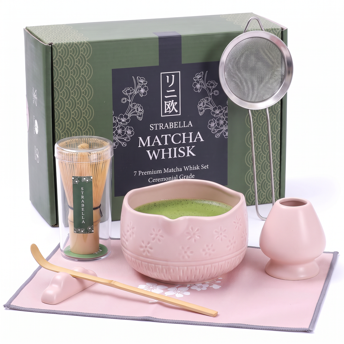 Matcha Set — Bamboo Whisk & Ceramic Bowl