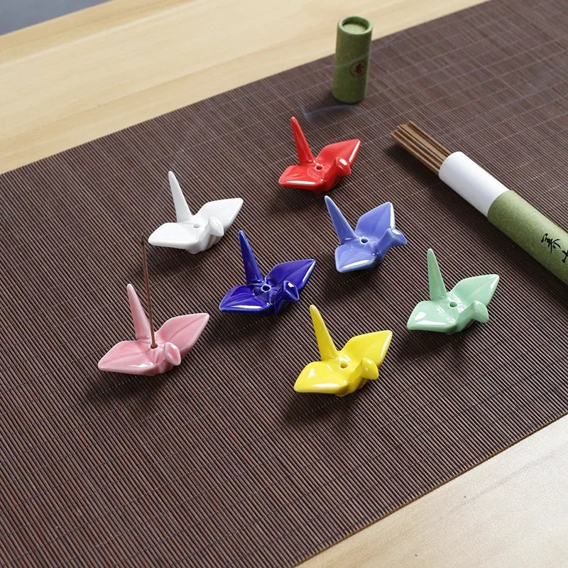 Paper Crane Incense Stand