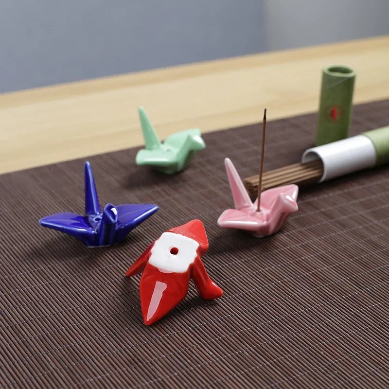 Paper Crane Incense Stand